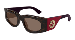 Gucci Sunglasses Woman Havana Violet Brown Gg1664S-004