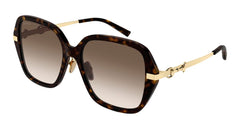 Gucci Sunglasses Womens In Havana Gold Brown GG2055SA-002