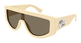 Gucci Sunglasses Womens In Ivory Brown GG1950S-004