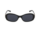 Guess Oval Frame Sunglasses In Black