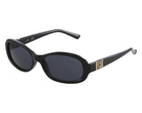 Guess Oval Frame Sunglasses In Black