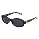 Guess Oval Frame Sunglasses In Black