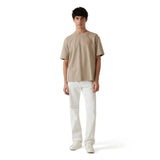 Guess Mens Patch At Chest T-Shirt In Taupe