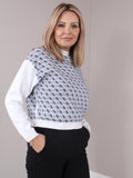 Guess Ladies Aubrey Sweater In Cream