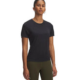 Under Armour Womens Launch Jacquard T-Shirt In Black