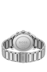 Hugo Boss Ss Red Dial Chrono Ss Bclt