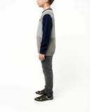 Polo Boys Trent Colour Blocked Knit In Grey