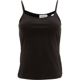 Calvin Klein Cotton Strap Camisole In Black