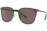 Hugo Boss Gun Metal Frame Unisex Sunglasses In Matte Blue