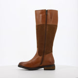 Hush Puppies Ladies Kitty II Suede Boots In Tan