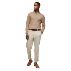 Polo Mens Essential Cotton Crew Sweatshirt In Brown