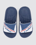 Rider Boys Step Slides Shoes In Blue & White
