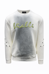 Vialli Mens Million Sweatshirt In Off White