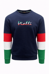 Vialli Mens Italy Milde Sweatshirt In Navy