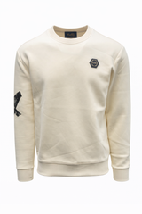 Vialli Mens Milano Sweatshirt In Cream