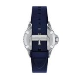 Emporio Armani Mens Green Dial Silicone Sports Watch In Blue