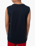 Polo Boys Connor Printed Vest In Navy