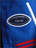 Starter Mens College Jacket In Royal & White