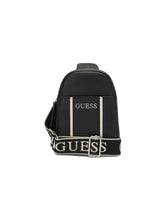 Guess Womens Farah Mini Double Zip Sling Bag In Black