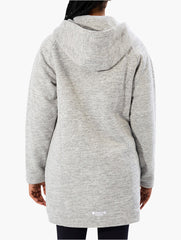 Jeep Ladies Longer Length Zip Through Grey Sweater