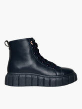 Pierre Cardin Kids Riley Cleated Navy Boots