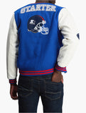Starter Mens College Jacket In Royal & White