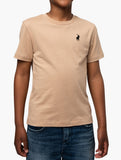 Polo Boys Rick Short Sleeve T-Shirt In Taupe