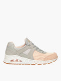 Skechers Womens Uni Super Fresh Shoes In Grey & Pink