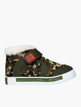 Pierre Cardin Boys Koala Hi-Top Shoes In Camo