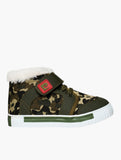 Pierre Cardin Boys Koala Hi-Top Shoes In Camo