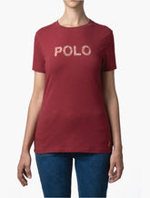 Polo Womens Anele Embelished T-Shirt In Chilli Red