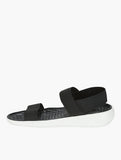 Crocs Womens Literide Stretch Sandals In Black & White