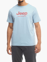 Jeep Mens Core Jeep Logo T-Shirt In Blue