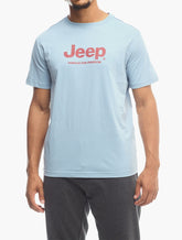 Jeep Mens Core Jeep Logo T-Shirt In Blue
