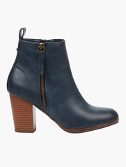 Miss Black Ladies Ahlam 9 Boots In Navy
