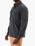Jeep Mens Tech Utility Shirt In Charcoal