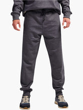 Jeep Mens Fleece Jogger Pants In Navy Melange