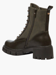Miss Black Ladies Odyssey 3 Boots In Olive
