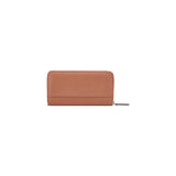 Guess Womens Viviette Medium Zip Around Purse In Cognac
