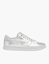 Diesel Mens S-Athene Low Sneakers In Silver