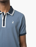 Polo Mens Tipped Golfer In Blue