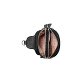 Guess Womens Farah Mini Double Zip Sling Bag In Black