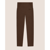 Freddy Womens Knitted Seamless 7/8 Leggings High Waist In Brown