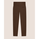 Freddy Womens Knitted Seamless 7/8 Leggings High Waist In Brown