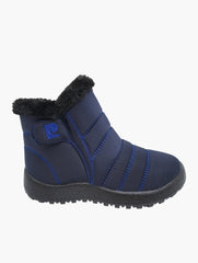 Pierre Cardin Kids Casey Quilted Navy/Blue Boot