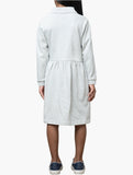 Polo Girls Candice Quarter Zip Long Sleeve Dress In Grey