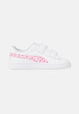 Puma Girls Smash 3.0 Hearty V Inf White Pink