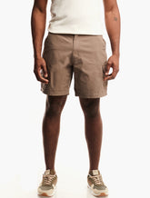 Jeep Mens Fixed Waistband Mountain Shorts In Bark