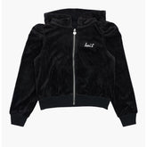Levi's Girls Meet & Greet Velour Hoodie In Black