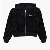 Levis Girls Meet & Greet Velour Hoodie In Black